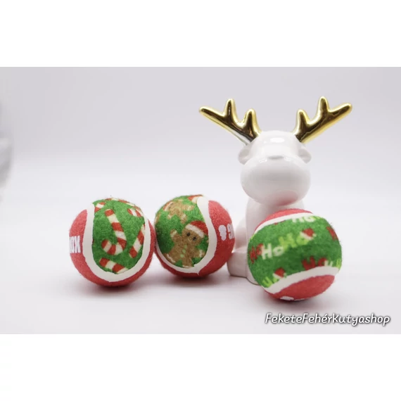 KONG Holiday Squeakair Teniszlabda Csomag (M) - 6 db-os