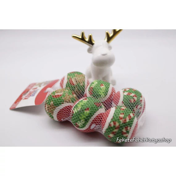 KONG Holiday Squeakair Teniszlabda Csomag (M) - 6 db-os