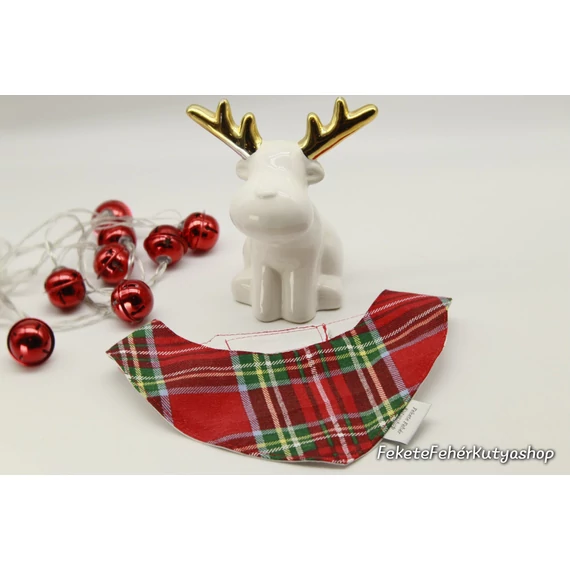 Piros-Zöld skót kockás vászon