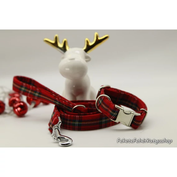 The Classic Red Tartan - Klasszikus Piros Skót Kockás Póráz