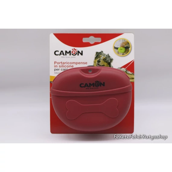 Camon Mágneses Szilikon Jutalomfalat Tartó - Piros-Bordó