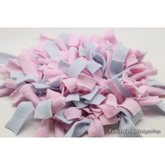 Rózsaszín-világoskék kerek szimatszőnyeg