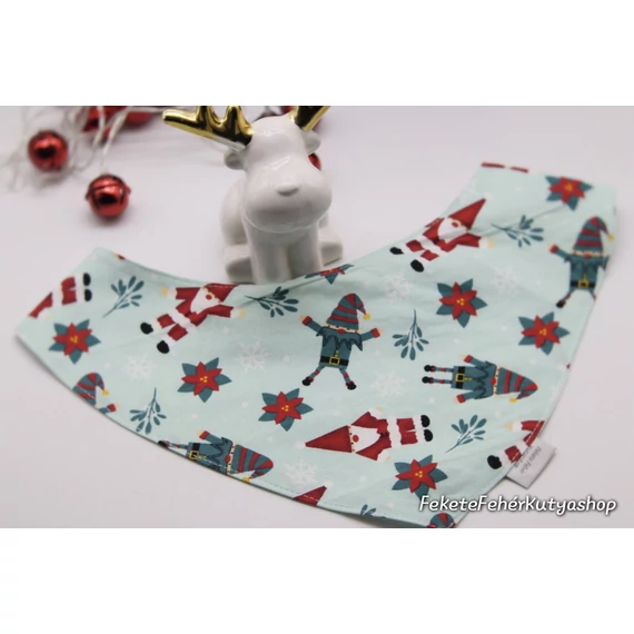 Christmas Elves and Santas - Karácsonyi Manós-Mikulásos- Kutyakendő, Bandita Kendő