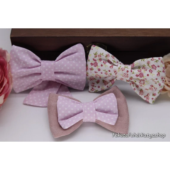 Lovely Pink 3 db-os Csokornyakkendő Csomag Kutyáknak