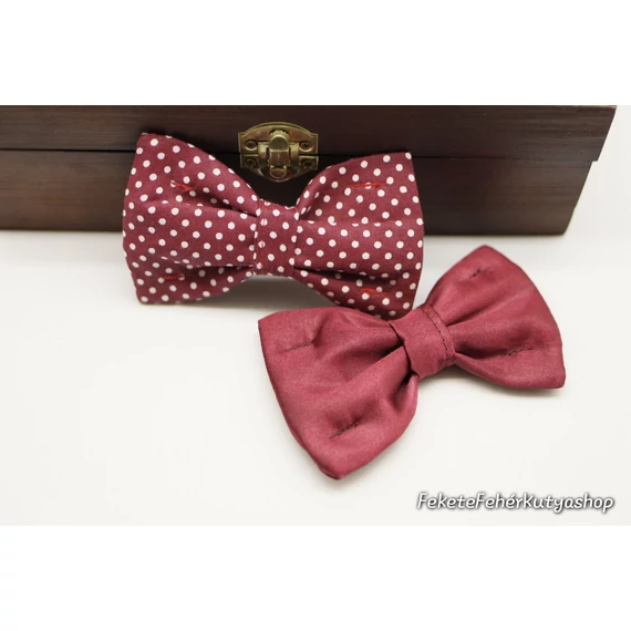 Burgundy Selection 2 db-os Csokornyakkendő Csomag Kutyáknak