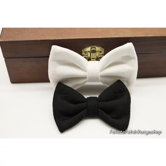 Black Tie Event Kit 2 db-os Bársony Csokornyakkendő Csomag Kutyáknak
