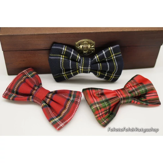 Christmas Tartan Selection - 3 db Csokornyakkendő Kutyáknak