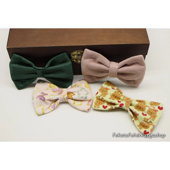 Pink With Green 4 db-os Csokornyakkendő Csomag Kutyáknak