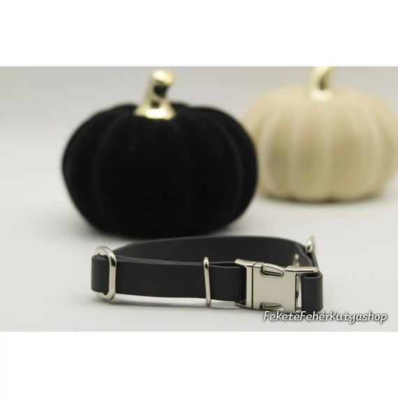 Vízálló, Biothane nyakörv - Always Elegant Black -Fekete