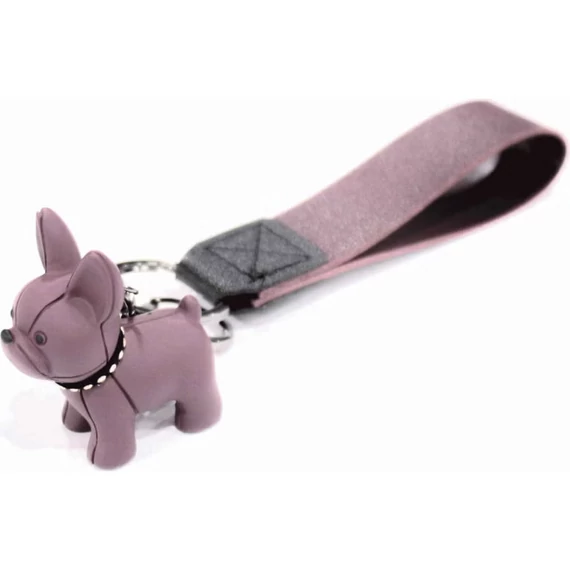 Bulldog-os Kulcstartó - Croci - Rózsaszín