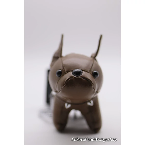 Nagy Francia Bulldog-os Kulcstartó - Croci - Barna