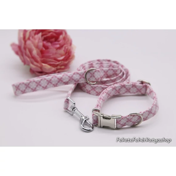 Barbie Pink Kockás Póráz