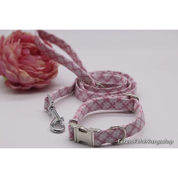 Barbie Pink Kockás Póráz