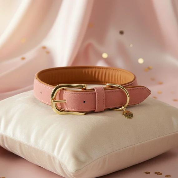 Peach-Sand Vegán Bőr Kutyanyakörv - Kentucky Dogwear - M