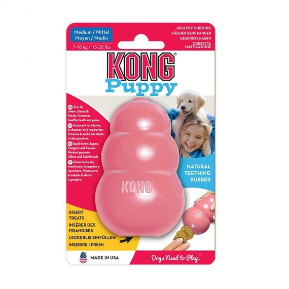 Kong Puppy -Jutalomfalattal Tölthető Harang Kutyajáték Kölyök Kutyáknak - S-es