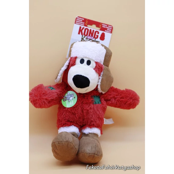 Kong Holiday Wild Knots Karácsonyi Plüss Maci - M-L-es Több Színben - Limitált