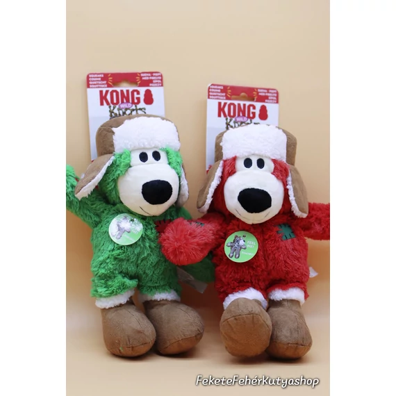 Kong Holiday Wild Knots Karácsonyi Plüss Maci - M-L-es Több Színben - Limitált