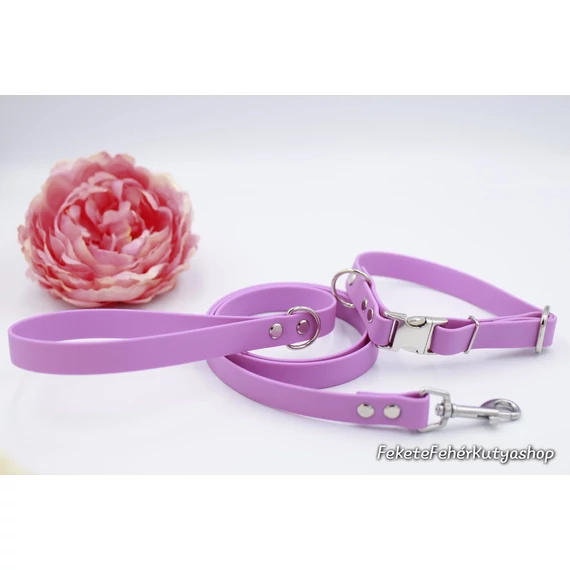 Vízálló, Biothane nyakörv - Orchid Purple - Pasztell Lila