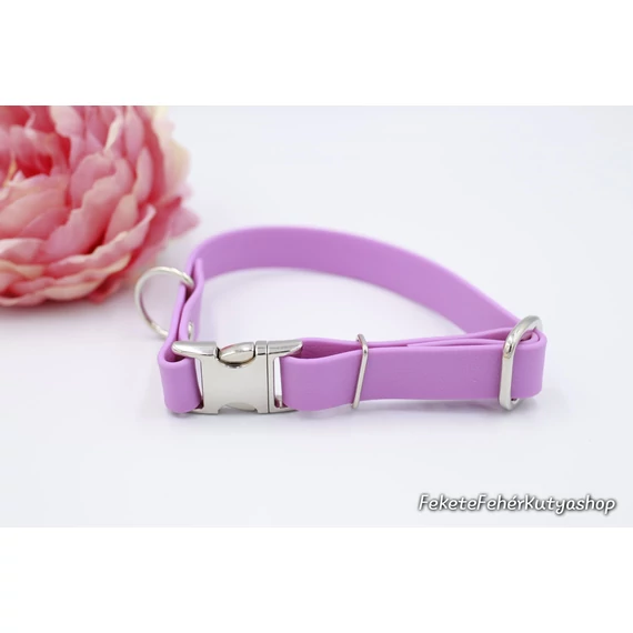 Vízálló, Biothane nyakörv - Orchid Purple - Pasztell Lila