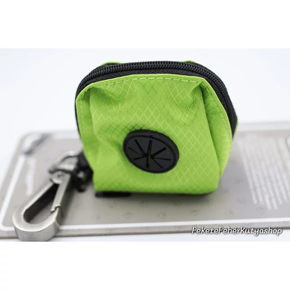 Poopidog Fényvisszaverős Cipzáras Metálos Neon Zöld Kutya Kakizacsi Tartó - Duvoplus