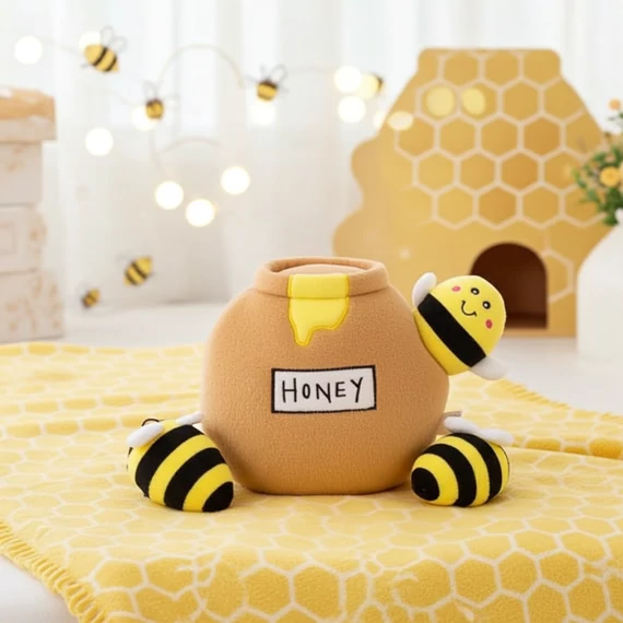 ZippyPaws Burrow- Honey Pot - Plüss Odú Zsákmány Kutyajáték