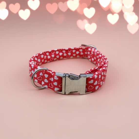 Szívecskés kutyanyakörv - több színben Limitált