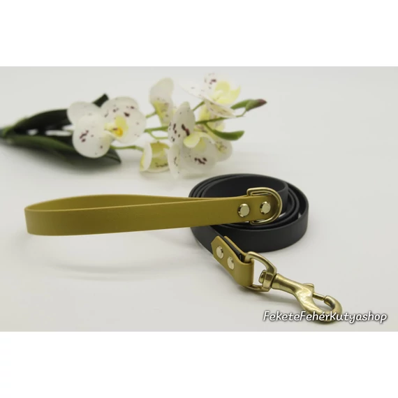 Pop of Color - Biothane, Vízálló Póráz - Fekete-Színes