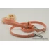 Kép 5/8 - Vízálló, Biothane nyakörv -Glamorous Glittering Salmon Pink - Lazac Rózsaszín Gliiter Metál Fényes