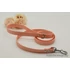 Kép 2/7 - Vízálló, Biothane póráz -Glamorous Glittering Salmon Pink - Lazac Rózsaszín Gliiter Metál Fényes