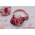 Kép 2/21 - Virágdísz Kutyáknak Nyakörvre, Pórázra -Deluxe - Rose-Organza