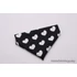 Kép 3/5 - Soft Big Hearts - Black-White - Szívecskés Kutyakendő, Bandita Kendő