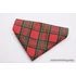 Kép 2/5 - Red and Green Classic Tartan - Piros-Zöld Klasszikus Skót Kockás Szatén Selyem Kutyakendő, Bandita Kendő Kutyusoknak